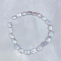 Annan Stor Storlek Natur Freshwater Loose Strands Pearl In Rectangel Barock Shape 16 tum för smycken design