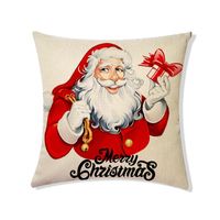NewChristmas подушка для подушки декорации клетки бьют чехлы в корпусам Xmas Декоративные льняные наволочки Санта-Клаус подушка для кресла GWA9836