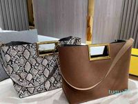 Designer Umhängetasche Luxus Mode Schlange Drucken Große Kapazität Handtasche Frauen Hohe Qualität Echtes Leder Mobile Brieftasche
