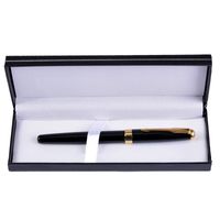 Gift Wrap 100 stks / partij Zwart Clamshell Pen Box Mode Luxe Business Office Storage Creative School Levert Pencil Cases