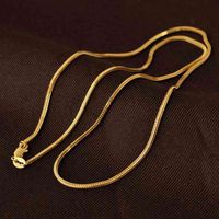 18 Karat italienische goldüberzogene Kette Männer Halskette, voller Goldgefüllter Schmuck