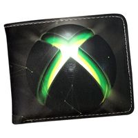 Portfele Gra Xbox Bi-Fold Portfel Męski Czarny Krótki Posiadacz ID