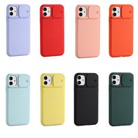 Soft TPU Frosted Matte Non-slip Protective Mobile Phone Case with Push Win For iPhone X 11 12 13 Pro Max