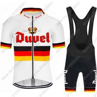 Гоночные наборы 2021 Дувель Велоспорт Джерси набор Германия Велосипедная одежда Мужчины Дорожные гонки Велосипедный костюм нагрудник Шорты MTB Maillot FahrradbekLeidung