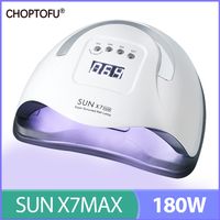 SUN X7 MAX Nail Lamp 180W UV Led Lamp Professional 57 Beads Nail Dryer Infrared Sensor Smart Nail Polish Dryer 220117