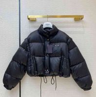 Winterjacken Designer Jacke für Frauen Daunen Parkas mit Buchstaben Budge Pailletten Mode Mäntel einstellbare Taille Streetwear Hohe Qualität glänzend