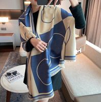 Cashmere mistura lenço para mulheres designer alta quatity knit lenços letras clássico lapela cabeça lenços xale