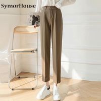 Compre al por mayor Pantalon Formal Negro Traje Mujer de bajo precio \u0026 de  calidad con envío gratuito | Es.DHgate