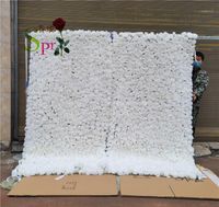 Decorative Flowers & Wreaths SPR 2.4*2.4m pc Roll Up Flowerwall Good Price Of Wedding Decoration Hydrangea With Rose Artificial Silk Flower