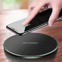 10W Qi Draadloze Oplader Dock voor Samsung S10 S20 Note 10 20 iPhone 12 11 Pro Max XS XR X 8 Draadloze Induction Fast Charging Pad
