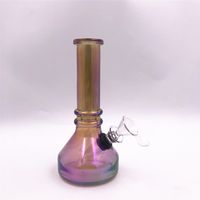 Fumar cachimbos de água de vidro tubos iridescentes beaker bongs