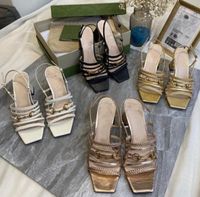 2021 Designer de couro alto sandálias de couro verão senhoras moda fashion woven woman sapatos com caixa tamanho 35-40