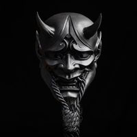 Party Masken Siegel rot Prajna Cosplay japanische Bull Devil Grimace Horns Mask
