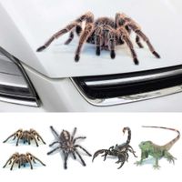 3D Pająk Lizard Scorpion Samochód Naklejka Samochodowa Zwierzęta Okno Lustro Zderzak Naklejka Dekorowanie Wodoodporne Wysokie lepkość