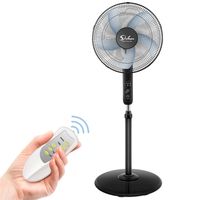 Simple Deluxe Oscillating 16&#039;&#039; Adjustable 3 Speed Pedestal Stand Fan with Remote Control for Indoor, Bedroom, Living Room, Home Office & College Dorma47