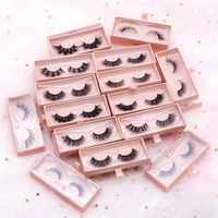 3D Mink Easelashes Fluffy Soft False Sheaptic Sharmtic Scay Cross Cross Weake Eye Extension Makeup Tool Sixdian Groulety Free Lash Wholesale