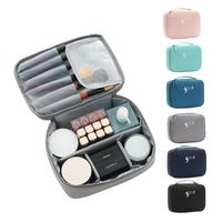 Vattentät toalettpåsar för kvinnor och flickor Kosmetika Resor Collection Lätta Makeup Väska Organizer Train Case Kosmetiska Fodral