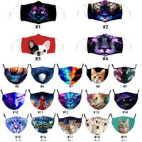 Yeni 3D Hayvanlar Tasarımcı Yüz Maskesi Filtre Ile Pamuk Kullanımlık Yüz Maskeleri Yaz Out Kapı Spor Sürme Maskeleri Moda Tasarımcısı Maske Fora27