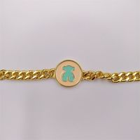 charms cute Bear jewelry dijes para pulseras Gold Vermeil Ba...