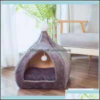 Cat Beds & Furniture Supplies Pet Home Garden Gardenwarm Soft Nest Kennel Bed House Winter Slee Bag Mat Pad Tent Pets Portable Indoor Cozy F