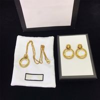 Hohe Qualität Messing Ohrringe Halskette Tiger Kopf Halskette Persönlichkeit vergoldete Halskette Ohrringe für Frau und Mann Produkte