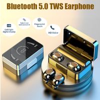 Bluetooth 5.0 TWS earphones T5 plus charger power HIFI T2 135 Noise Reduction AirDots headphone with Mic Fingerprint AI Control Type C chagers Wireless Headset