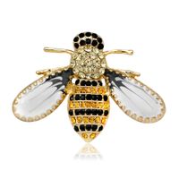 Design de moda inseto série broche pino mulheres delicadas pequenas brocas de abelha broches de cristal jóias sexy presente ag132