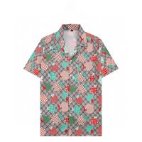 Erkek Elbise Gömlek Lüks Ince Ipek T-shirt Uzun Kollu Rahat Iş Giyim Ekose Marka # 99