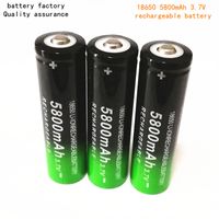 18650 5800 мАч литийная батарея 3,7 В может использоваться для яркого фонарика.