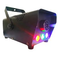 LED Sahne Sis Makinesi Hızlı Teslimat Disko Renkli Duman Makineleri Mini Uzaktan Sisleyici Ejektör DJ Noel Partisi