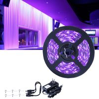 Strips UV Led Strip Light Set 2835 SMD 395-405nm Ultraviolet Ray Diode Ribbon Purple 12V Flexible Tape Lamp Kit 5m 6m 10m 12m 15m