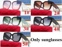 Роскошные солнцезащитные очки женщины мужские квадратные солнцезащитные очки дамы оттенки градиентные очки UV400 цветные очки черный 5 цветов 10 шт.
