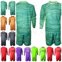Boca Juniors Goalkeeper GK 12 Lastra Long Sleeve Jersey Set Men Soccer 1 Agustin Rossi Goalie Fluorescent Green Black Orange Team Color Football Shirt Kits Uniform
