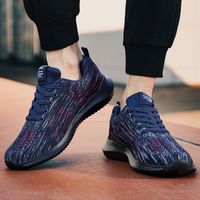 2021 أحذية الركض الكلاسيكية المريحة للرجال تنفس الرجال أحذية رياضية ذبابة نسج الركض الأحذية عالية الجودة موضة خفيفة الوزن أسود أبيض H3300