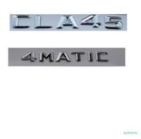 Chrom glänzend Silber ABS-Kofferraum Rand Number Buchstaben Wörter Abzeichen Emblem Aufkleber Aufkleber Für Mercedes-Benz CLA45 4MATIC