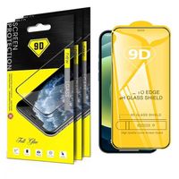 9D Full Cover Tempered Glass 9H Screen Protector for iPhone 13 12 mini 11 Pro Max XS XR X 8 Huawei With Retail boxes