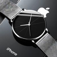Armbanduhren Mode Herren Minimalistische Uhren Luxus Edelstahl Mesh Gürtel Quarzuhr Einfache Männer Business Casual Clock Relogio Masculin