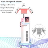 Traitement au laser à repousse de cheveux rapide Machines de traitement de laser Restauration Mitsubishi Lazer Diodes Lampes Dispositif 260pcs