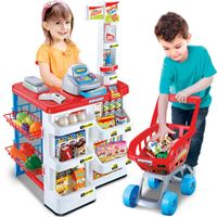 Children's kitchen, kitchen utensils, cooking toys, worktable, fast food table, supermarket stall, shopping cart, cash register