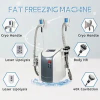 2022 Cryolipólisis portátil Fat Máquina de congelación Cryoterapia Cavitación de adelgazamiento RF Reducción de grasa Lipo láser
