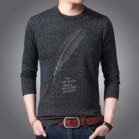 Erkek Kazak 2021 Moda Marka Kazak Erkek Kazak O-Boyun için Slim Fit Süveter Triko Sıcak Kış Kore Tarzı Rahat Giysileri
