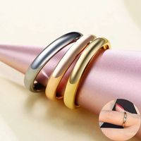 Hochzeitsbänder Verlobungsringe für Frauen Euro-us Fashion Anti-Scratch Classic 3mm Plain Glossy Wolfram Ring Minimilist Dame Schmuck US Größe 6-9