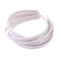 100pcs/lot White Fashion Plain Lady Plastic Hair Band Headbands No Teeth Headwear Girl Hair DIY Tool Accessories Wholesale