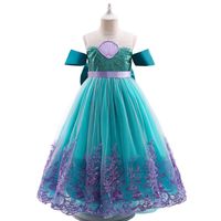 Tjejens klänningar barn flicka prinsessa fest cosplay kostym jul halloween fancy boll kappa barn stora båge kläder prom cute vestidos