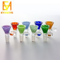 Rauchen Bunte Bubble Glasschüssel für Quarz Banger Nägel 32mm Dia 57mm Höhe Blau Grün Gelbe Farben DAB-Rigs