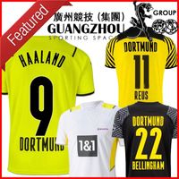 Haaland Bellingham Soccer Jersey Borussia 2021 2022 Player Version Dortmund Kids Kit Infants 21 22 Reyna Reus Brandt Football Shirt Training Uniform Home Away Third