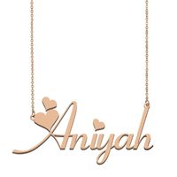 Anhänger Halsketten Aniya H Name Halskette, benutzerdefinierte Halskette für Frauen Mädchen Freunde Geburtstag Hochzeit Weihnachten Mutter Tage Geschenk
