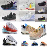 Lebron XVIII 18 Basketbol Ayakkabı James Gang Gelecek Oreo Siyah Kırmızı Beyaz Sarı Lebronlar Açık Ayakkabı 18s Yeşim Erkek Eğitmenler Sneakers Traijtpn #