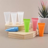 100pcs lot 5ml Soft Tube Plastic Lotion Containers Empty Makeup Squeeze Tube Refilable Bottles Emulsion Cream Packaginga59 a30