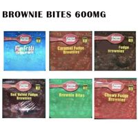 Brownie Bites 600mg Mylar Bag Zipper Ziplock Paquete a prueba de niños Oler Paquetes de venta al por menor FedEx Entrega DHL